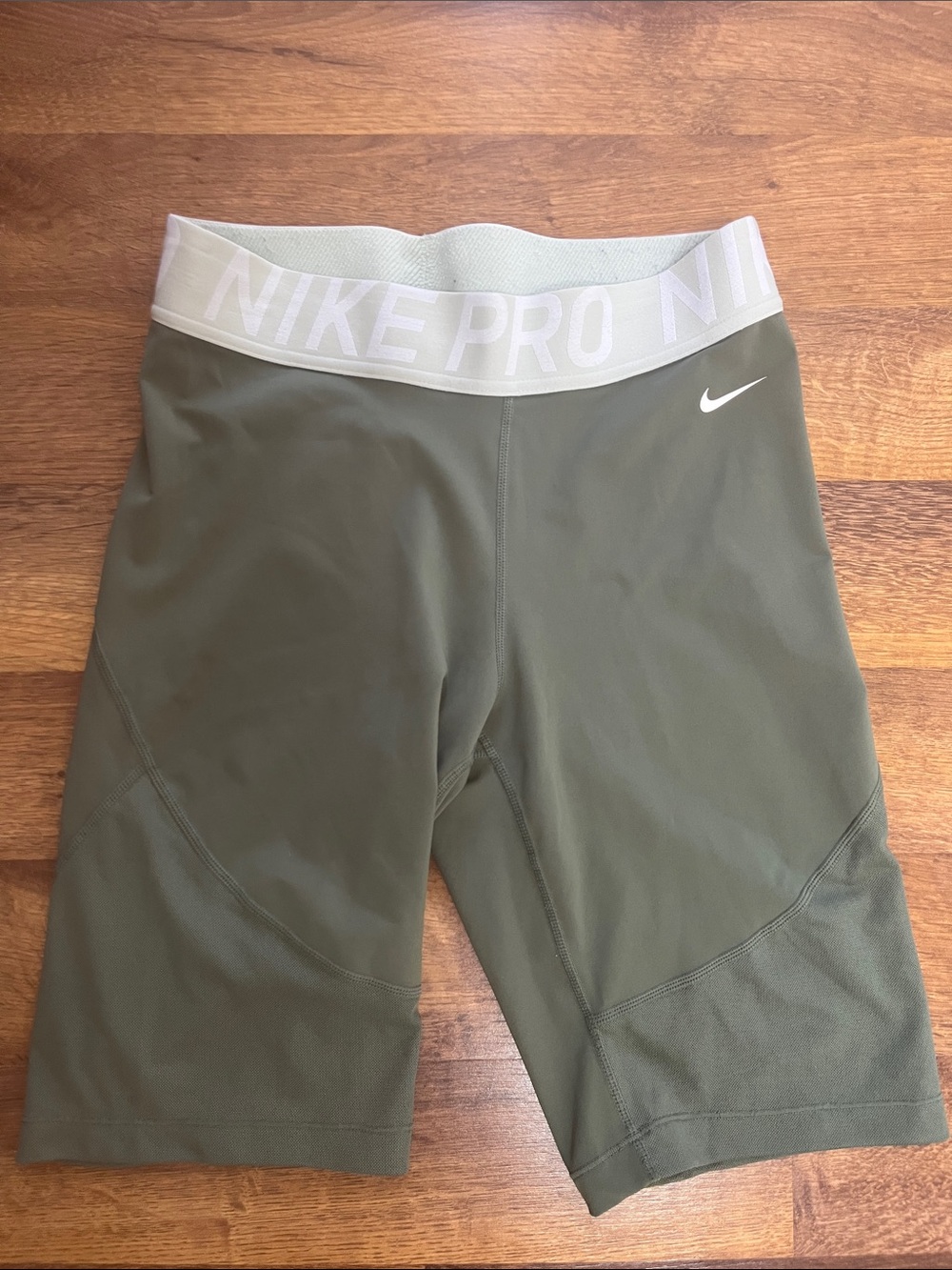 Nike Olive Green Compression Bike Shorts Size Large